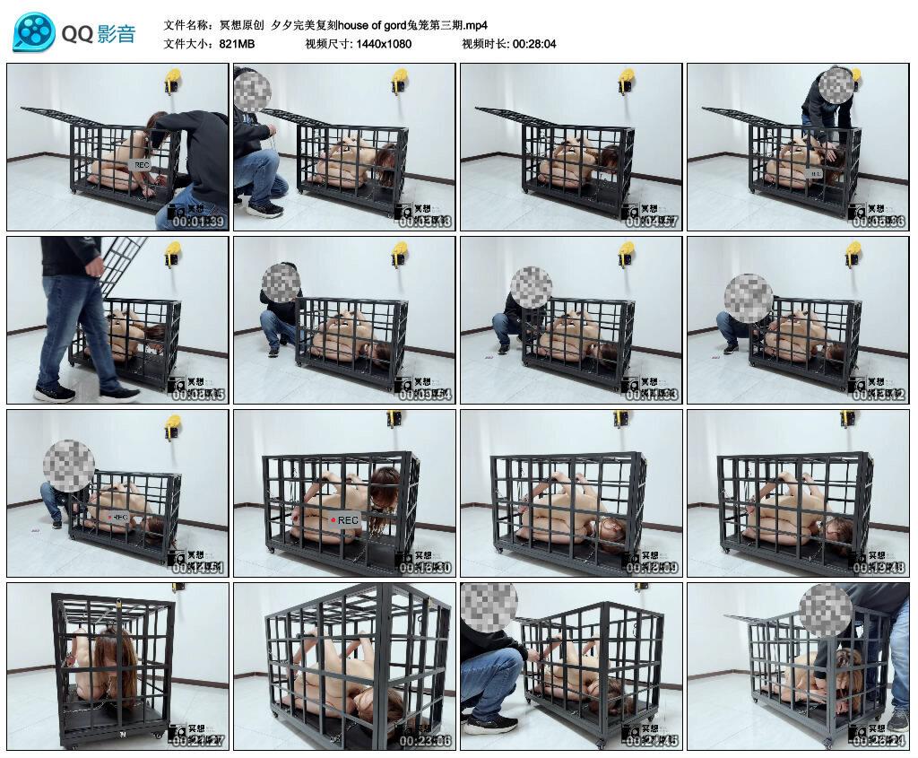 【冥想原创】夕夕完美复刻house of gord兔笼第三期