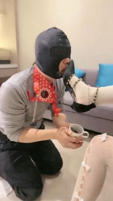 【小劳拉】超重口-强制开口器喂脏水口水呕吐物 bf23376