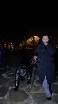 【潘妮女王】深夜户外骑马遛狗 bf23310