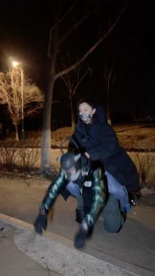 【潘妮女王】深夜户外骑马遛狗 bf23310