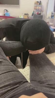 【初见】晨跑后原味脚调狗 bf10137