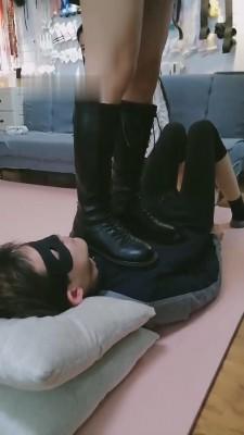 【傲柔】长靴+高跟+钉鞋全体重踩踏 bf12151