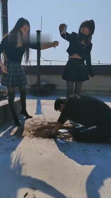 【雪儿】双S户外吃泥巴/踩踏 bf12000