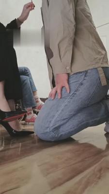 【阮芷大人】带妹妹入圈调-高跟+帆布鞋 bf11885