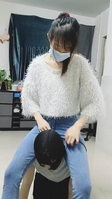 【美娜格格】御姐范帆布鞋白袜辱狗 bf22997