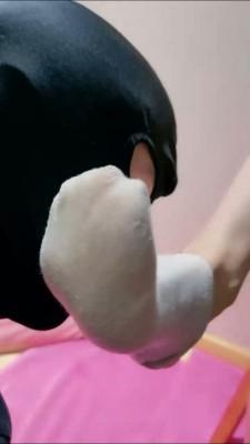 【微希】长腿模特帆布鞋白袜辱狗 bf22954