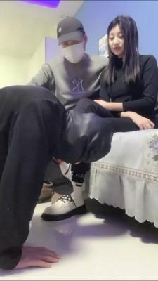 【精神小妹】高中生S带素人男友调绿帽 bf22889