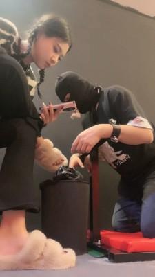 【初见】袜子塞嘴固定囚禁口嗨狗 bf22875