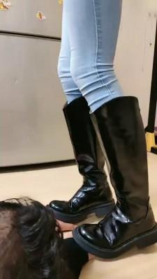 【暴力美学】长靴学生主暴打老师 bf22550