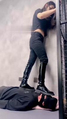 【冷凝大大】长靴全体重踩踏 bf22143