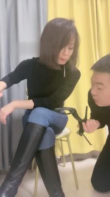 【冷颜】马靴玩弄圈养奴 bf22102