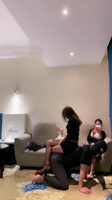 【丝绮】双S黑丝美腿踢踹/踩踏【双视角版】 bf22058