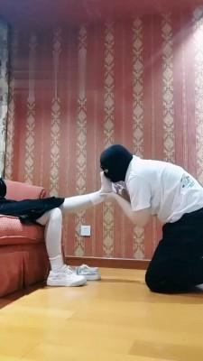 【汐汐】小白鞋原味棉袜辱狗 bf21924