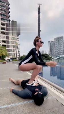 【二宝】三亚泳池边踩贱奴 bf21898