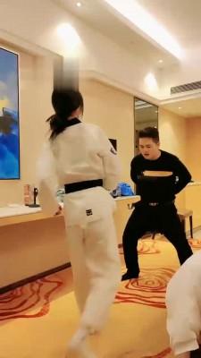 【暴力美学】跆拳道女神暴力tj bf21870