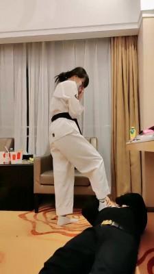 【暴力美学】跆拳道女神暴力tj bf21870