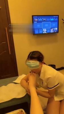 【橘子没熟】足浴店开发闺蜜做狗 bf21723