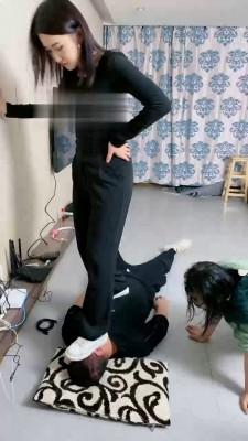 【麋鹿银儿】超模两素人群虐废物 bf21621