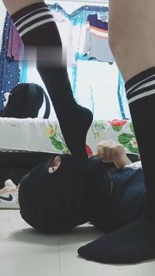 【美娜格格】学院风过膝袜深喉 bf21558