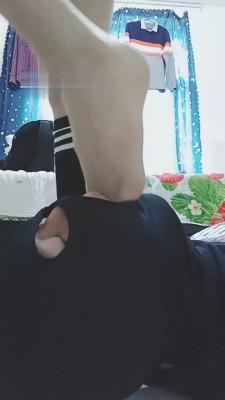 【美娜格格】学院风过膝袜深喉 bf21558