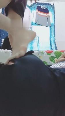 【美娜格格】学院风过膝袜深喉 bf21558