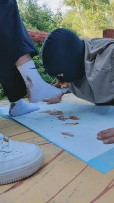 【暴力美学】运动女神小白鞋虐打狗 bf20040