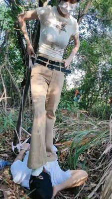 【暴力美学】少女野外暴力拉练 bf20004