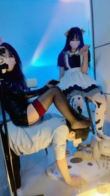 【礼礼大人】双S边直播边踩脚垫【双视角版】 bf19942