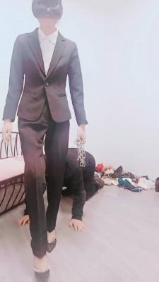 【晨沐】白领职业装高跟辱客户 bf19932