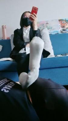 【晴雨大大】棉袜羞辱脚垫子 bf19885