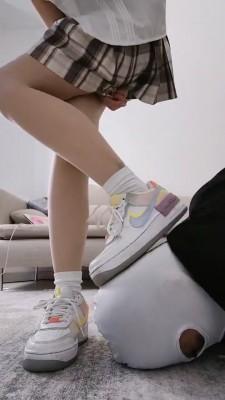 【一茶】原味白棉袜塞嘴虐狗 bf19667