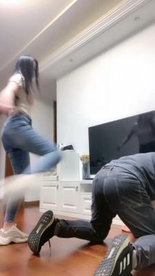 【清酒女主】运动女神暴力踢打 bf19567