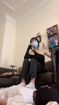 【宝爷】白袜帆布鞋踩狗 bf19570