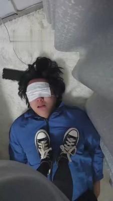 【小奶味】帆布鞋黑丝虐 bf19388