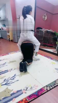 【小祖宗S】双跆拳道女神暴力踢踹 bf19334