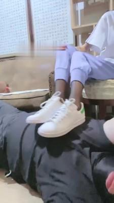 【安琪】学生黑丝小白鞋踩脚垫 bf19249