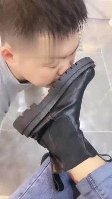 【初见】短靴馒头高跟踩 bf18909