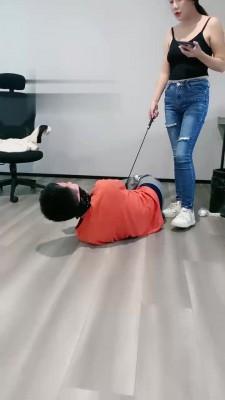 【柚子猫】捆绑训练踩踏羞辱贱狗 bf18875