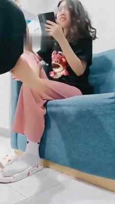 【嘉妮】闻运动后的棉袜臭脚【完整版】 bf18804