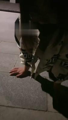 【雨琦】车模深夜户外遛狗 bf18640