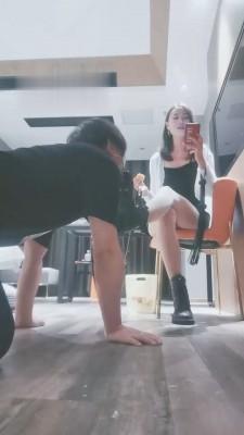 【羽薇】御姐脏短靴辱地毯 bf18536