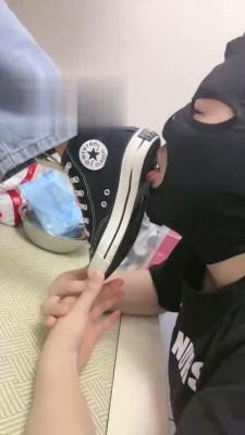 【初见】船袜塞嘴超强口水喂食/强制闻鞋 bf18436