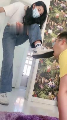 【安诺】小白鞋深喉踩踏 bf18414