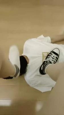 【米小唐】帆布鞋原味白袜踩狗 bf18358