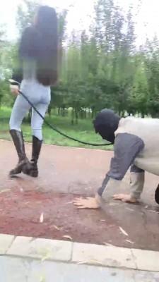 【霁月S&辰辰S】户外捆绑鞭打贱狗（双视角） bf17969