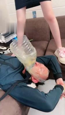 【艾琳】重口-成吨的口水呕吐物/浓痰喂食专场 bf17816