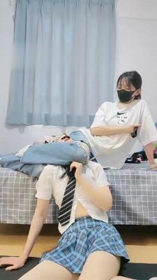 【暴力美学】闺蜜母畜-腿绞窒息/卡脖子窒息 bf17796