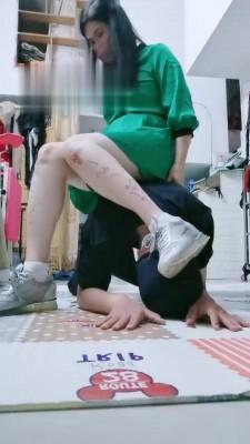 【紫钰大人】香香白棉袜玩狗 bf17557