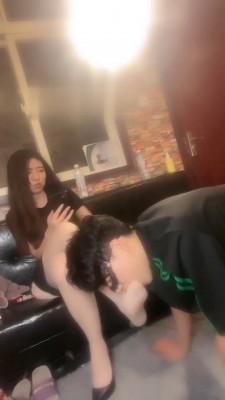 【芸熙】御姐捆绑强制奶狗舔脚 JS220817