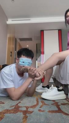 【梵高】肉丝小白鞋/东北素人 bf15676